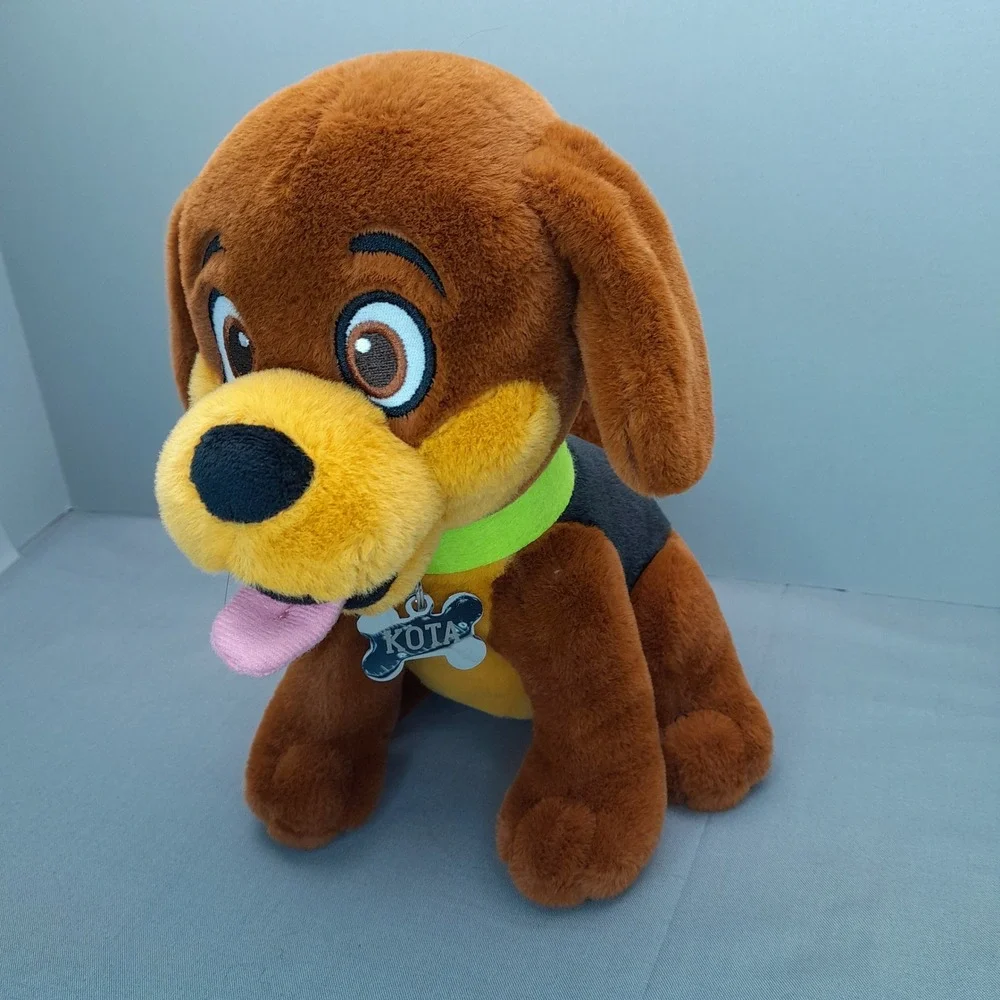 MascotWorks Hyperbound Kota the Dog Plush Brown Black Puppy Mascot 10 Inch
